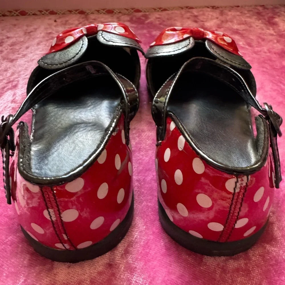 Minnie Mouse Dress Shoes ears Disney Store costume Polka Dot World 6 4th of July